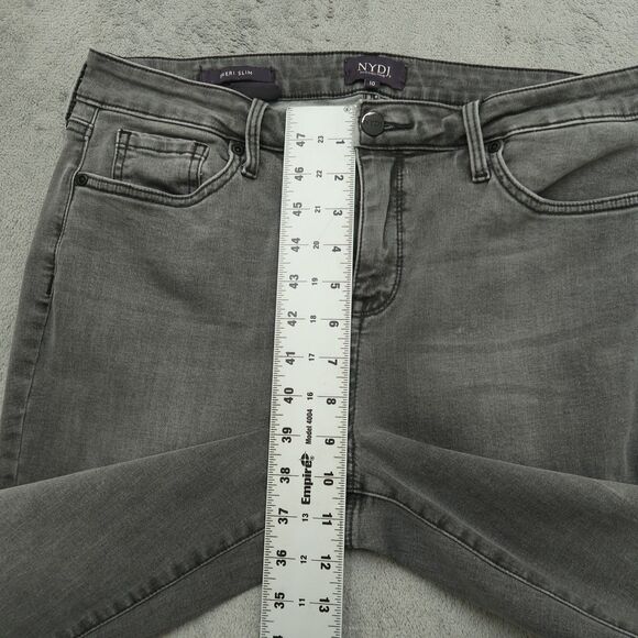 Not Your Daughters Jeans NYDJ Women's 10 Mid-Rise Sheri Slim Straight 29" Inseam - Picture 7 of 16